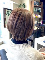 ヘアリゾート粋 ティガ 池袋店(tiga)&nbsp;大人ショートレイヤー/セピアベージュ
