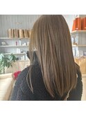 ミルクティーベージュダブルカラーインナーカラーケアブリーチ