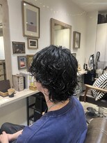 ランプ(Lamp) 黒髪ウルフパーマで決まり！