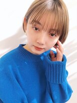 ロシェ 横浜店(loche)&nbsp;オリーブベージュ×ショートブリーチなしダブルカラー×横浜