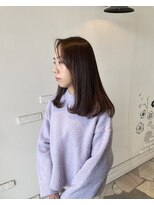 ユイバイラドンナ(Huit by LADONNA)&nbsp;デザインカラー/レイヤーカット/ウェットヘア/オリーブベージュ