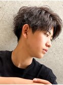 シャドウパーマメンズカットスパイラルパーマツイスパ波巻き