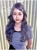 ペールラベンダー 寒色 艶感ハイトーン ホワイトパステルカラー
