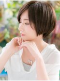 透明感アッシュブラウンマッシュショートh3北浦和20代30代40代