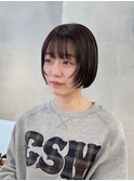 ボブ/ミニボブ/ショート/ショートボブ/ぱっつん前髪