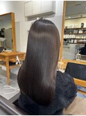 艶髪ストレート×ロング×黒髪×髪質改善【広島】