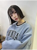 ブリーチなしチェリーブラウン髪質改善縮毛矯正酸性ストレート