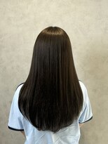 ラック(LUCK)&nbsp;オリーブブラウン/船橋/くすみベージュ/細めハイライト