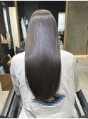 髪質改善酸性縮毛矯正インナーカラー履歴有下赤塚美髪
