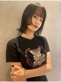 顔まわりカット　ボブスタイル　髪質改善トリートメント