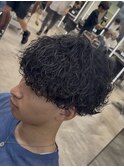 渋谷波巻きスパイラルパーママッシュfifthウルフメンズパーマ