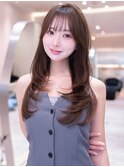 20代30代くびれ顔周りレイヤーカット/美髪質改善/縮毛矯正