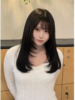 ココロヘアー ウィル 半田山店(Cocolo hair Will) トレンドレイヤーカット×ダークブラウン