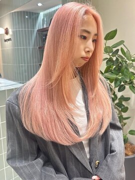 カッパーピンクフェイスレイヤーカット