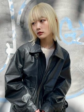 ネハス 名古屋栄店(nehus.) 学割ブリーチハイライト髪質改善ダブルカラーレイヤーカット