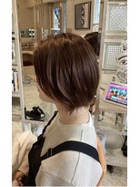 アシャ ヘアー ソリューション 神戸店(asha hair solution) イメチェン/ピンクベージュ/アンブレラカラー/前髪/摂津本山