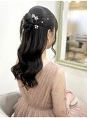 ヨシンモリハーフアップヘアセット