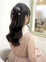 ヘアアンドメイクジップ恵比寿 (Hair＆Make ZIP)&nbsp;ヨシンモリハーフアップヘアセット