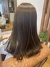 【ブリーチが不安な方へ】ブリーチなしWカラー+高濃度水素トリートメント