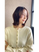 ダム(DaM)&nbsp;レイヤーボブ顔周りレイヤーハッシュカットウルフカット
