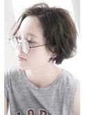 ラフパーマショートボブ　20代/30代/40代/50代