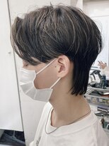 バイフィフス 原宿/表参道(by fifth)&nbsp;センターパートウルフ/ハイライトカラー/サイドグラデーション