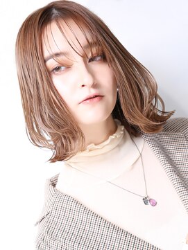 クラッチ トリートメント アンド ヘッドスパ 江坂(CLUTCH) 大人可愛い小顔美髪ツヤ髪センター分けボブくすみブラウンA3