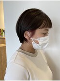 コンパクトショート×ピンクイヤリングカラー