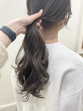 ネオリーブウリ 二子玉川店(Neolive uri) グレージュカラーインナーカラー白髪ぼかしハイライト