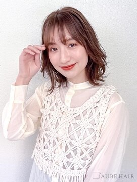 オーブヘアー スタイル 日計店(AUBE HAIR style) 20代・30代_大人可愛い顔回りレイヤー
