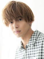 メンズヘア ビーセカンド 草加店(MENS HAIR B-2)&nbsp;明るめカラー&ウザバングで目力UP玉ねぎヘアーC