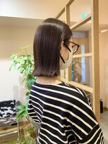 スムーク(smuk)&nbsp;【smuk/スムーク】外ハネボブ/切りっぱなし/ラベンダーベージュ