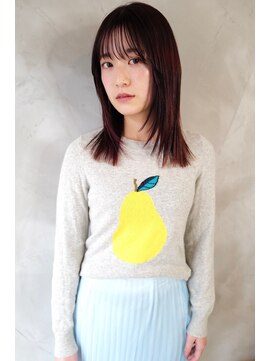 エヌイー(ne' by MAULOA) 【ne' by MAULOA】伸ばしかけヘア ロング ピンクブラウン