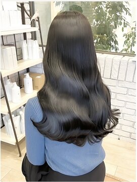 アースモード 亀戸店(EARTH Mode) 20代30代40代髪質改善カラーアッシュベージュ艶感ストレート