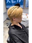 ハンサムショート センターパート ナチュラル