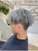 アッシュグレー/グレーアッシュ/メンズカラー/グレーシルバー