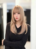 シエル バイ ケンジ 登戸 生田(CIEL by KENJE)&nbsp;【RIKKA/橋本】ブロンドベージュ/レイヤーカット/ロング/韓国