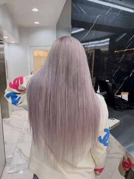 ラピス 渋谷本店(Lapis) ホワイトシルバー/ホワイトブロンド/エクステ/髪質改善