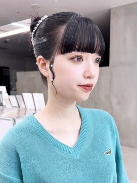 アイティー バイ アルバム 中野店(IT by ALBUM) ミディアムワイドバングおくれ毛_F0506