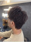 ツーブロック/メンズ/ショート/アップバンク/30代
