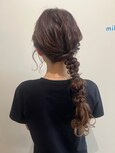 サイド編みおろし