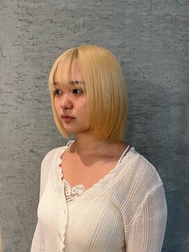 イマ 名駅店(ima) ハイトーン/ボブ/デザインカラー/ブロンド