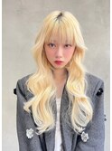 【Lloyd 大宮】ホワイトブロンド×韓国巻き