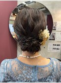 ☆結婚式お呼ばれヘアアレンジ/ゆるふわアップアレンジ☆