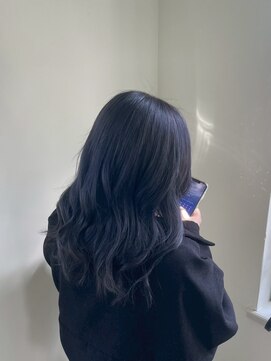 エクファ ヘア シェリル 草津 南草津店(ex-fa hair cherir) 黒髪カタログ/クラゲヘアー/オリーブグレー/南草津