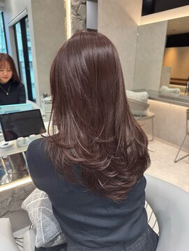 アスター 天神大名店(Aster) 黒髪カタログ／オリーブグレー/ココアベージュ／小顔