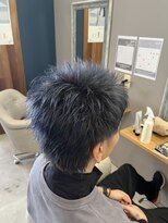 アンチ(ANTI)&nbsp;ハイトーンネイビー/スパイキーショート