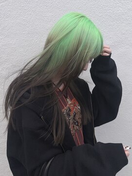 アルレン(Allen) ルーツカラー/エメラルドグリーン「宇都宮/ブリーチ」