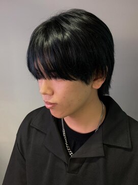 エルマーク 京都駅前(L-MARK) マッシュヘア/黒髪/メンズカット/men's/フェザーパーマ