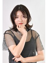 ノブヘアデザイン 杉田店(NOB hairdesign)&nbsp;〈NOB杉田店〉斜めバング ボブディ小顔ショートフォギーベージュ